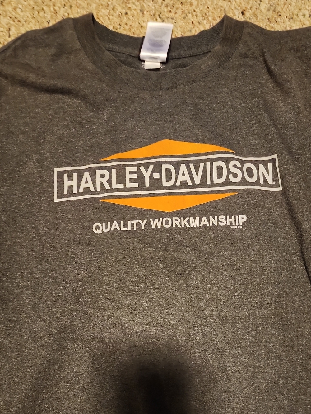 Harley-Davidson Dark Gray Tee with Orange Accent 4X - IL